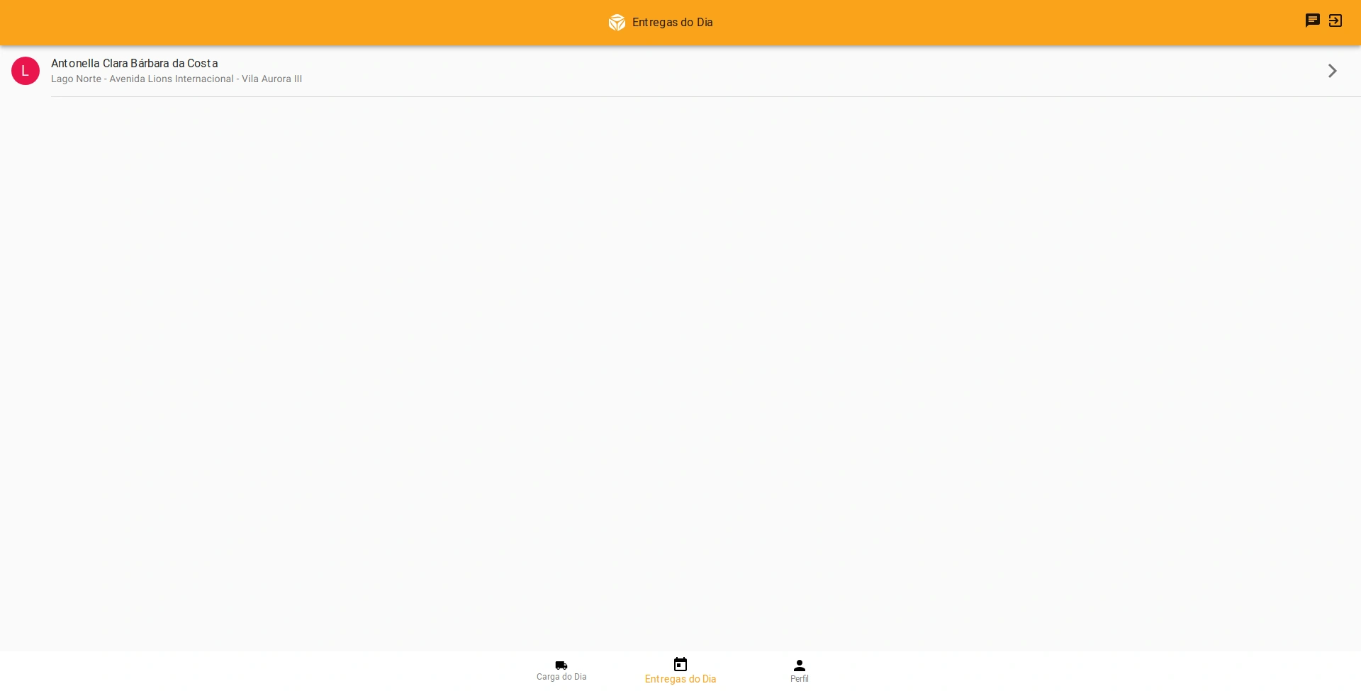 Screenshot of App in Browser