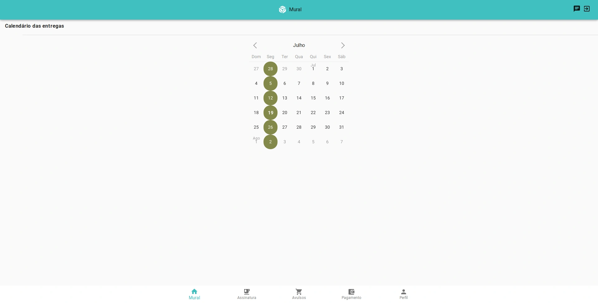 Screenshot of App in Browser